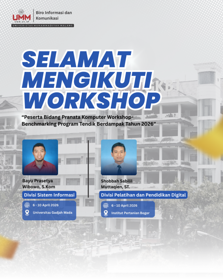 Tingkatkan Kompetensi IT, Staf INFOKOM UMM Laksanakan Benchmarking di UGM dan IPB